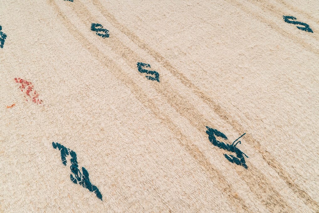 Traditional Vintage Pure Hemp Rug Vintage Rug Rob's Special Collection 