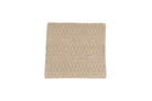 Handwoven hemp pillow case with rustic chevron and zigzag pattern in beige.