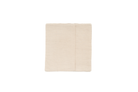 Sustainable Romanian hemp pillow, handwoven with rustic zigzag pattern, beige color.