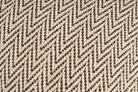 Artisan-crafted hemp pillowcase, featuring zigzag chevron pattern, sustainable material.