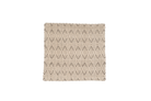Fog handwoven hemp pillow case with bohemian diamond-weave in beige and brown.