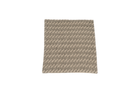 Mystic handwoven hemp pillow case with rustic chevron and zigzag pattern in beige and black.