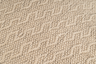 Eco-conscious hemp pillowcase, handwoven with rustic wave pattern, beige hue.