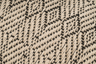 Sustainable hemp pillowcase, handcrafted with bohemian diamond motifs, natural fibers.