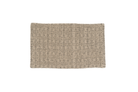 Handwoven hemp pillow case, rustic herringbone design, eco-friendly beige fabric.