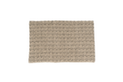 Fortune handwoven hemp pillow case, beige chevron pattern, eco-friendly artisan craft.