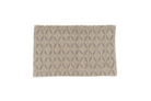 
Handwoven hemp pillow case with rustic chevron pattern in beige and gray, eco-friendly.