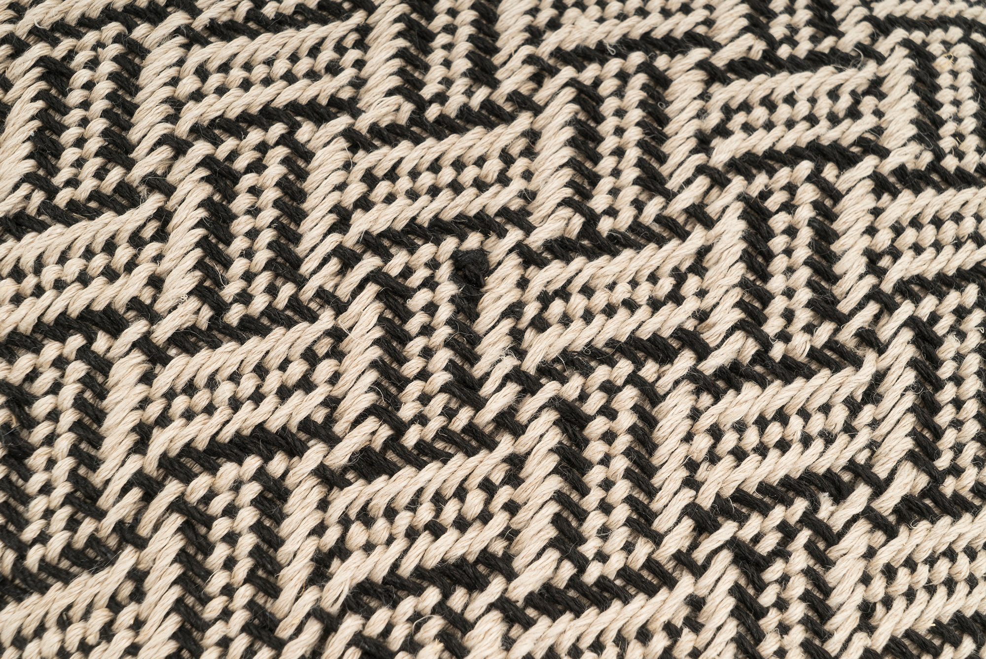 Artisan Mercury hemp pillow cover, beige chevron design, sustainable home decor.