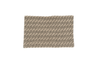 Solstice handwoven hemp pillow case, beige and black herringbone pattern, eco-friendly.