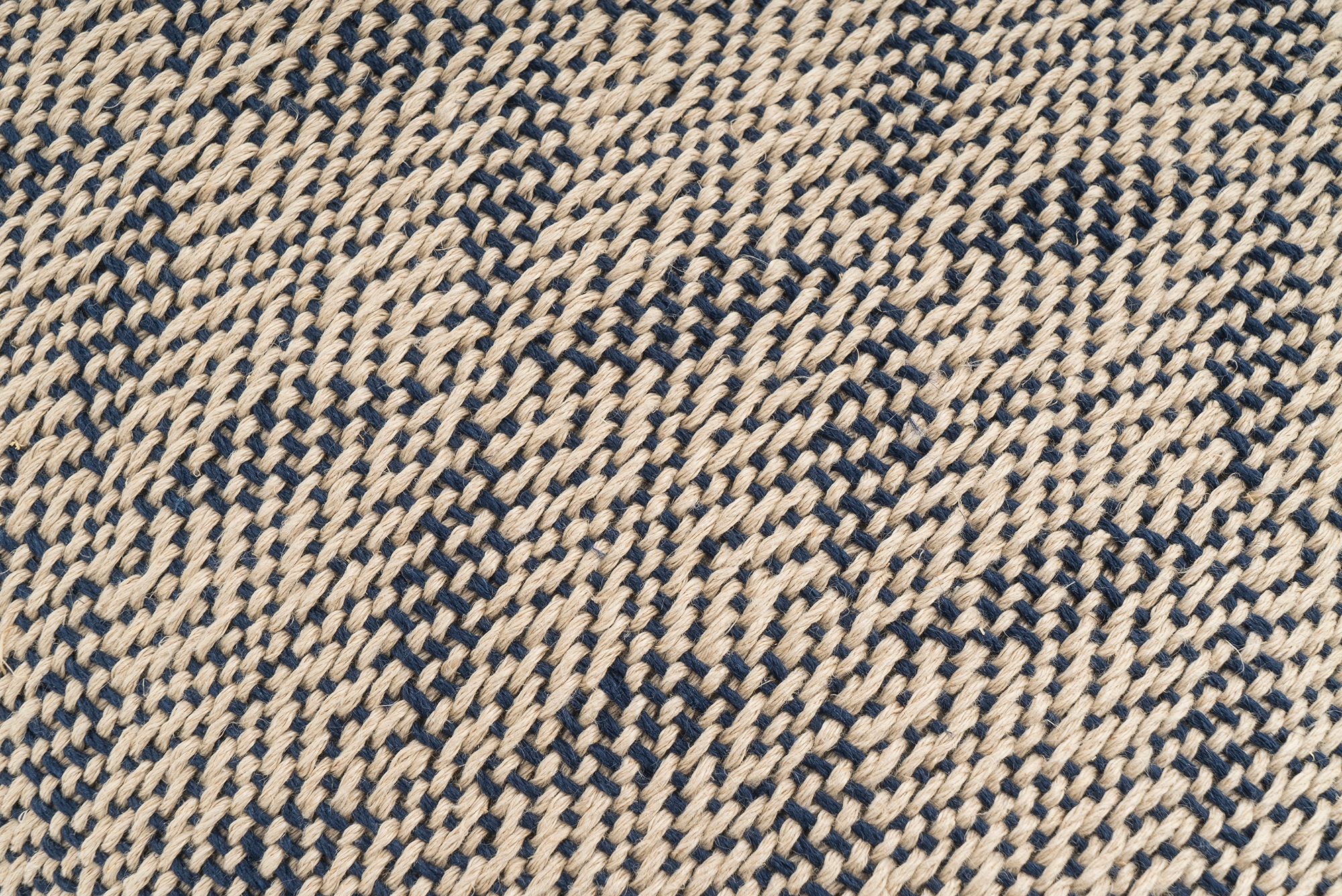 Sustainable Romanian hemp pillowcase, handwoven, geometric pattern, beige and black.