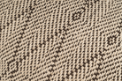 Artisan-crafted hemp pillowcase, featuring beige diamond weave, made with Romanian hemp.