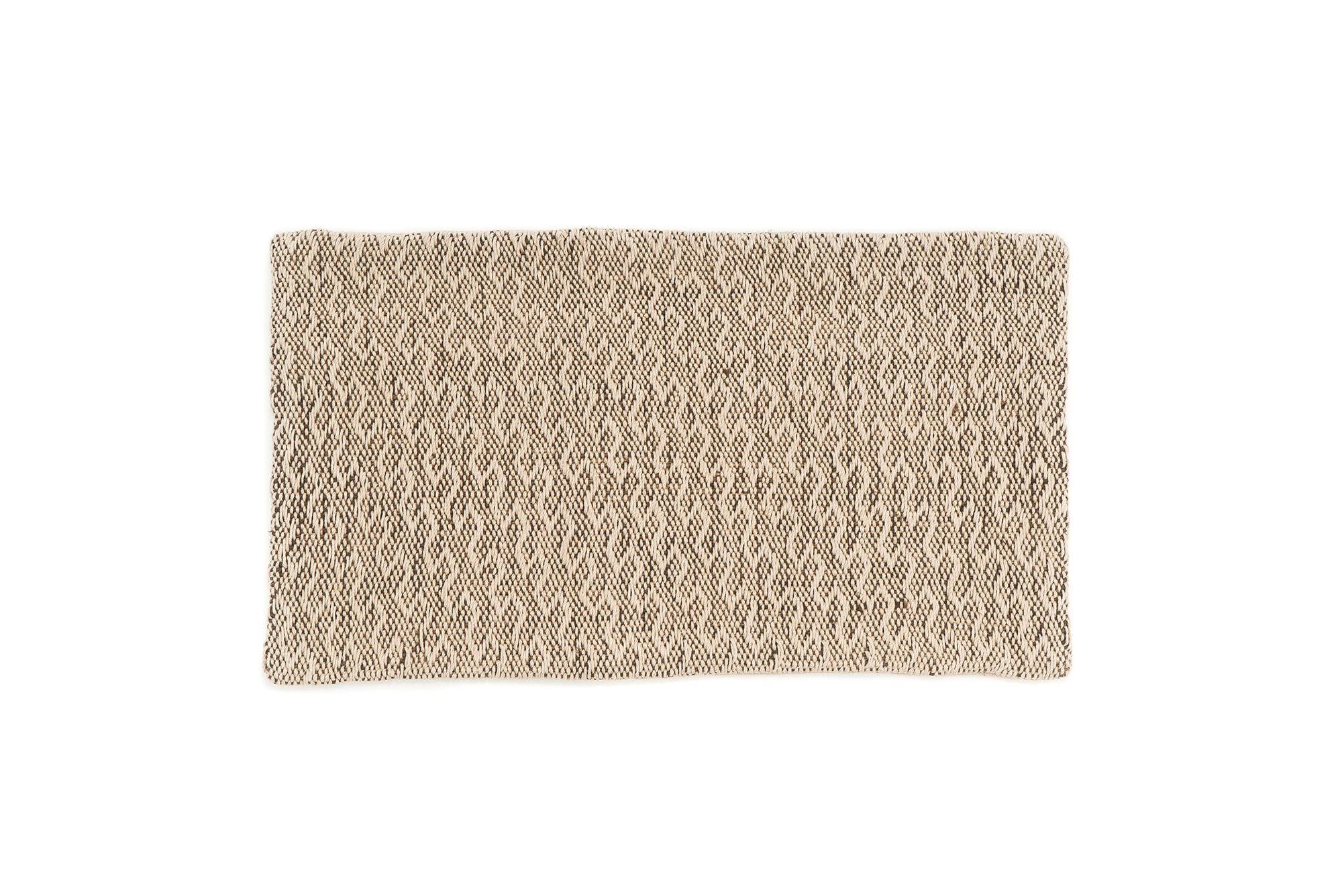 
Handwoven hemp pillow case with rustic chevron pattern, eco-friendly Romanian yarn.