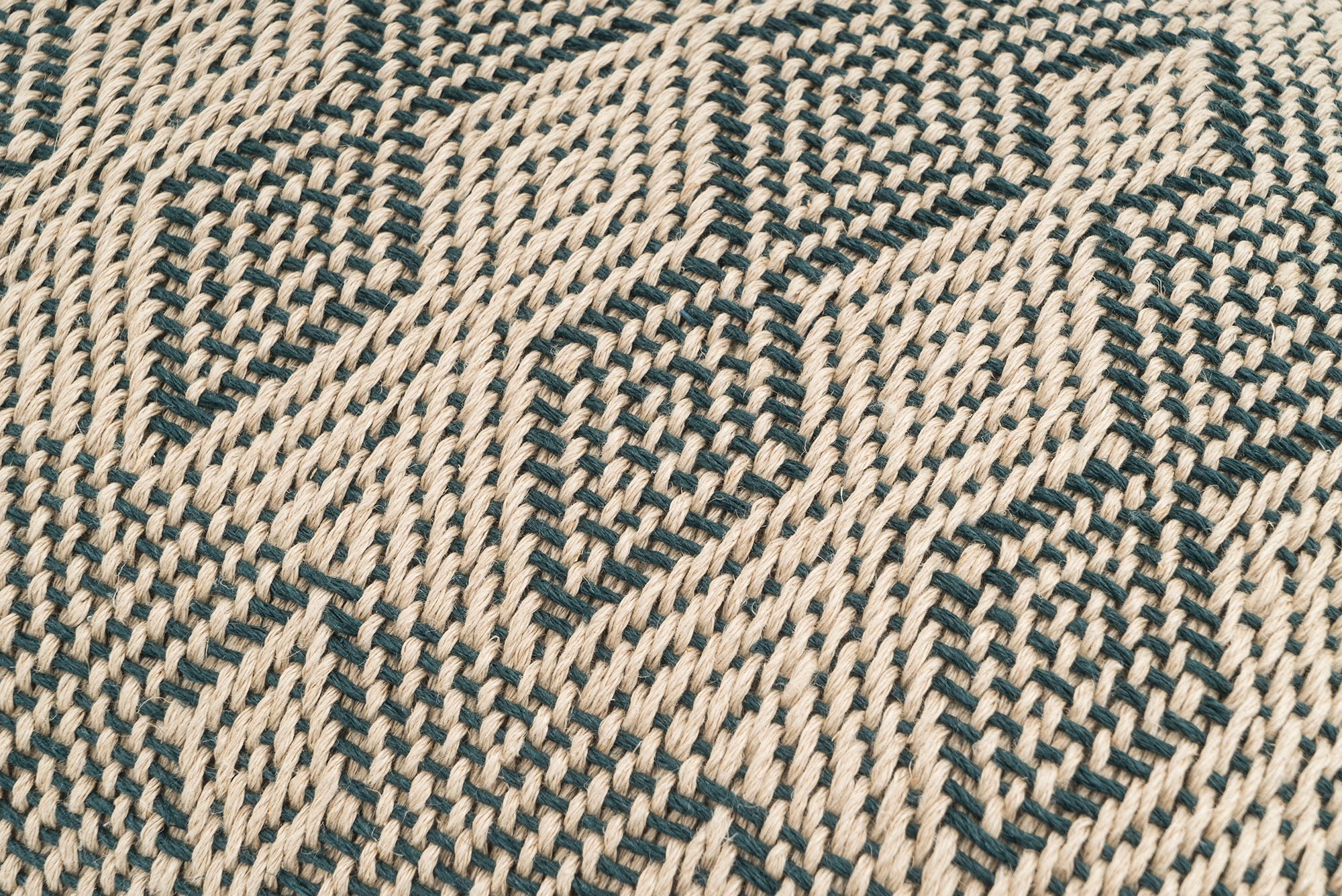 Artisan hemp pillowcase, handwoven with sustainable Romanian fibers, boho style.