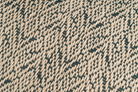 Sustainable hemp pillowcase, handwoven with rustic geometric motifs, beige and black.