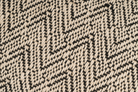Eco-conscious hemp pillowcase, handmade with geometric patterns, beige or black.