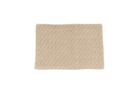 Gwendoline handwoven hemp pillow case, rustic herringbone pattern, beige.