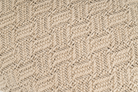 Artisan-crafted Gwendoline hemp pillow cover, textured herringbone, beige.