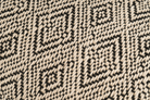 Eco-conscious hemp pillowcase, handwoven with diamond pattern, boho chic style.