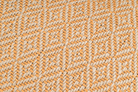 Artisan-crafted hemp pillow cover, geometric pattern, sustainable material.