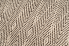 Eco-conscious beige hemp pillowcase, handwoven with geometric chevron design.