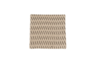 Handwoven hemp pillow case with rustic zigzag pattern in beige and black, eco-friendly design.