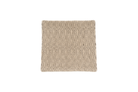 Handwoven hemp pillow case with rustic chevron pattern in beige, eco-friendly artisan craftsmanship.